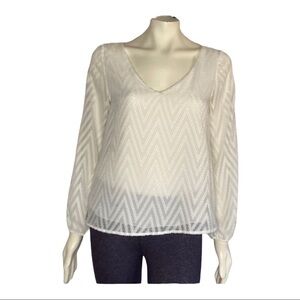 4S13NNA Nordstrom Lined Sheer shirt